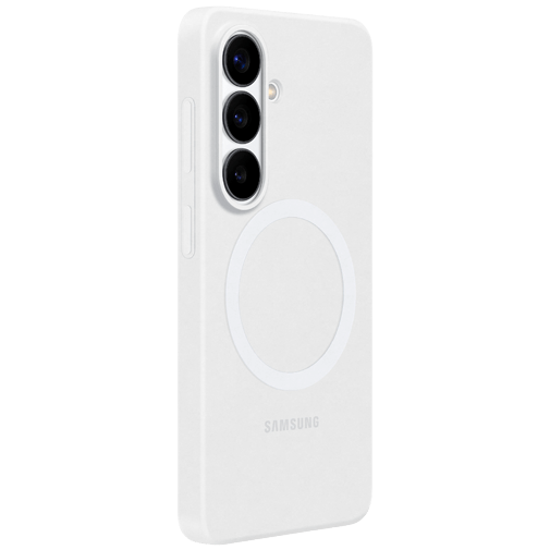 Samsung Samsung Galaxy S26+ Siliconen Back Cover Magnetisch - Wit