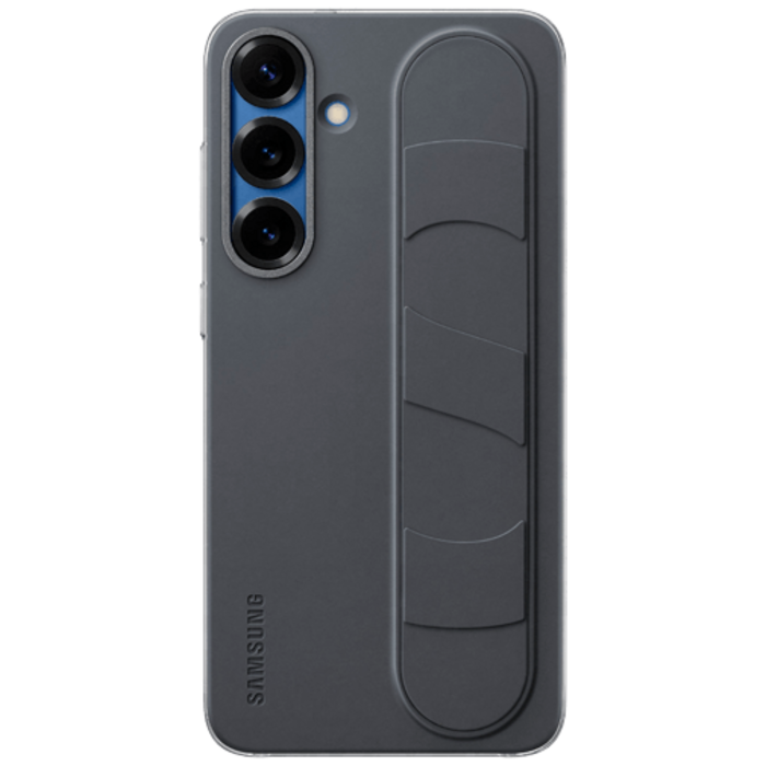 Samsung Samsung Standing Grip Siliconen Back Cover Zwart Galaxy S25+
