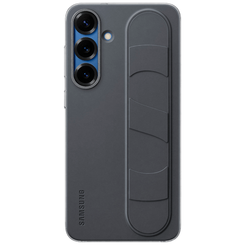 Samsung Samsung Standing Grip Siliconen Back Cover Zwart Galaxy S25+