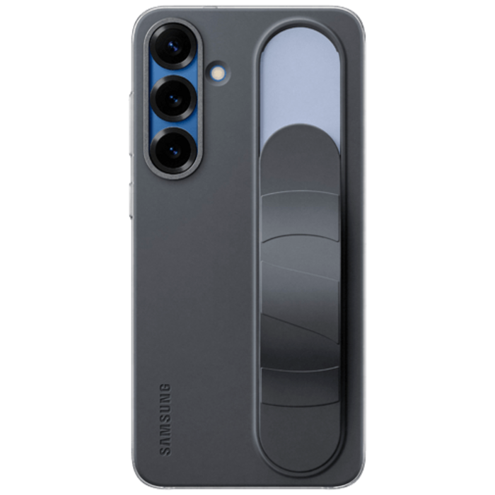 Samsung Samsung Standing Grip Siliconen Back Cover Zwart Galaxy S25+
