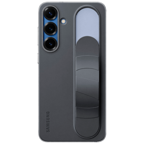 Samsung Samsung Standing Grip Siliconen Back Cover Zwart Galaxy S25+
