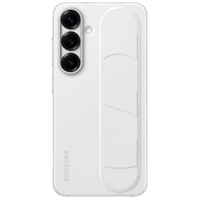 Samsung Samsung Standing Grip Siliconen Back Cover Wit (Galaxy S25)