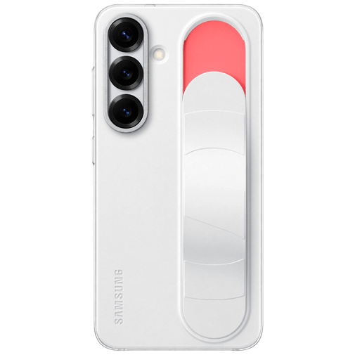 Samsung Samsung Standing Grip Siliconen Back Cover Wit (Galaxy S25)