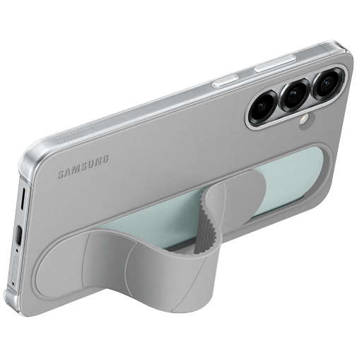 Samsung Samsung Standing Grip Siliconen Back Cover Grijs (Galaxy S25+)