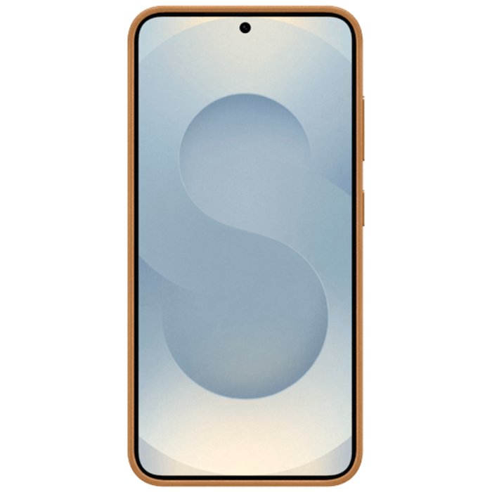 Samsung Samsung Galaxy S25 Kindsuit PU-leder Back Cover - Camel