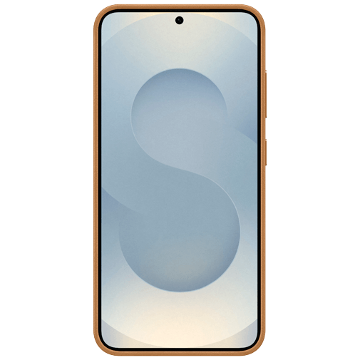 Samsung Samsung Galaxy S25 Kindsuit PU-leder Back Cover - Camel