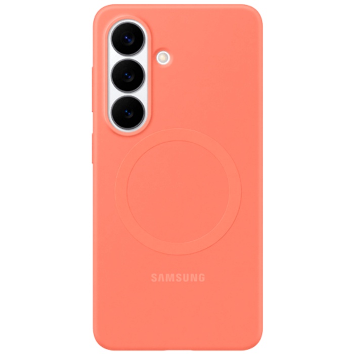 Samsung Samsung Galaxy S26 Siliconen Back Cover Magnetisch - Koraalrood