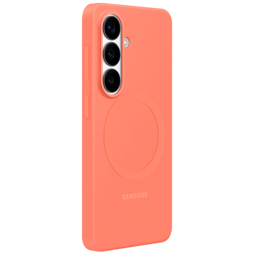 Samsung Samsung Galaxy S26 Siliconen Back Cover Magnetisch - Koraalrood
