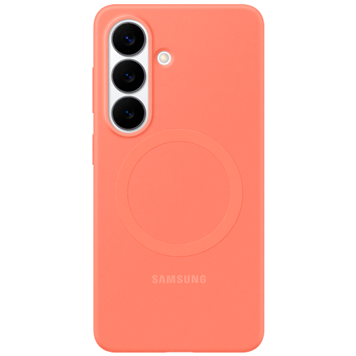 Samsung Samsung Galaxy S26+ Siliconen Back Cover Magnetisch - Koraalrood