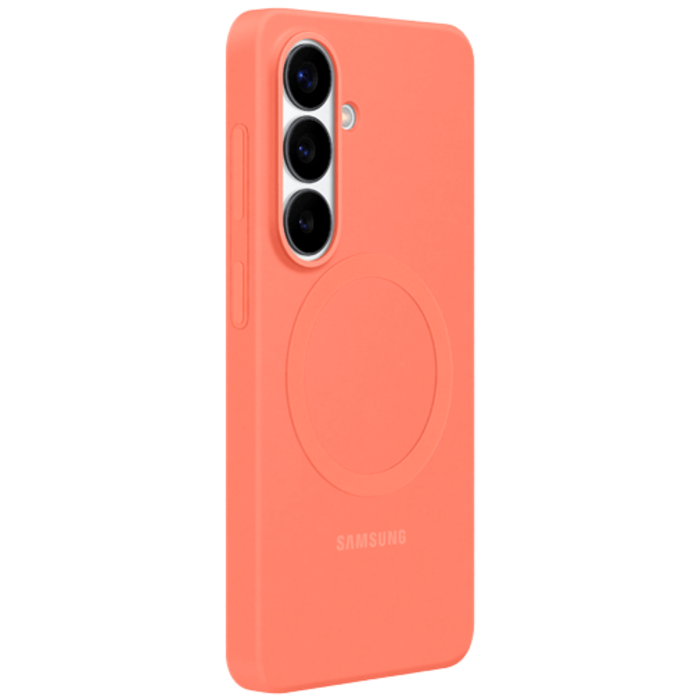 Samsung Samsung Galaxy S26+ Siliconen Back Cover Magnetisch - Koraalrood