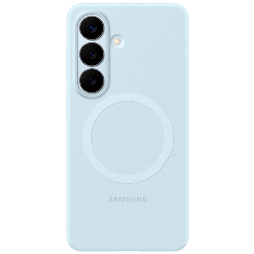 Samsung Samsung Galaxy S26 Siliconen Back Cover Magnetisch - Lichtblauw