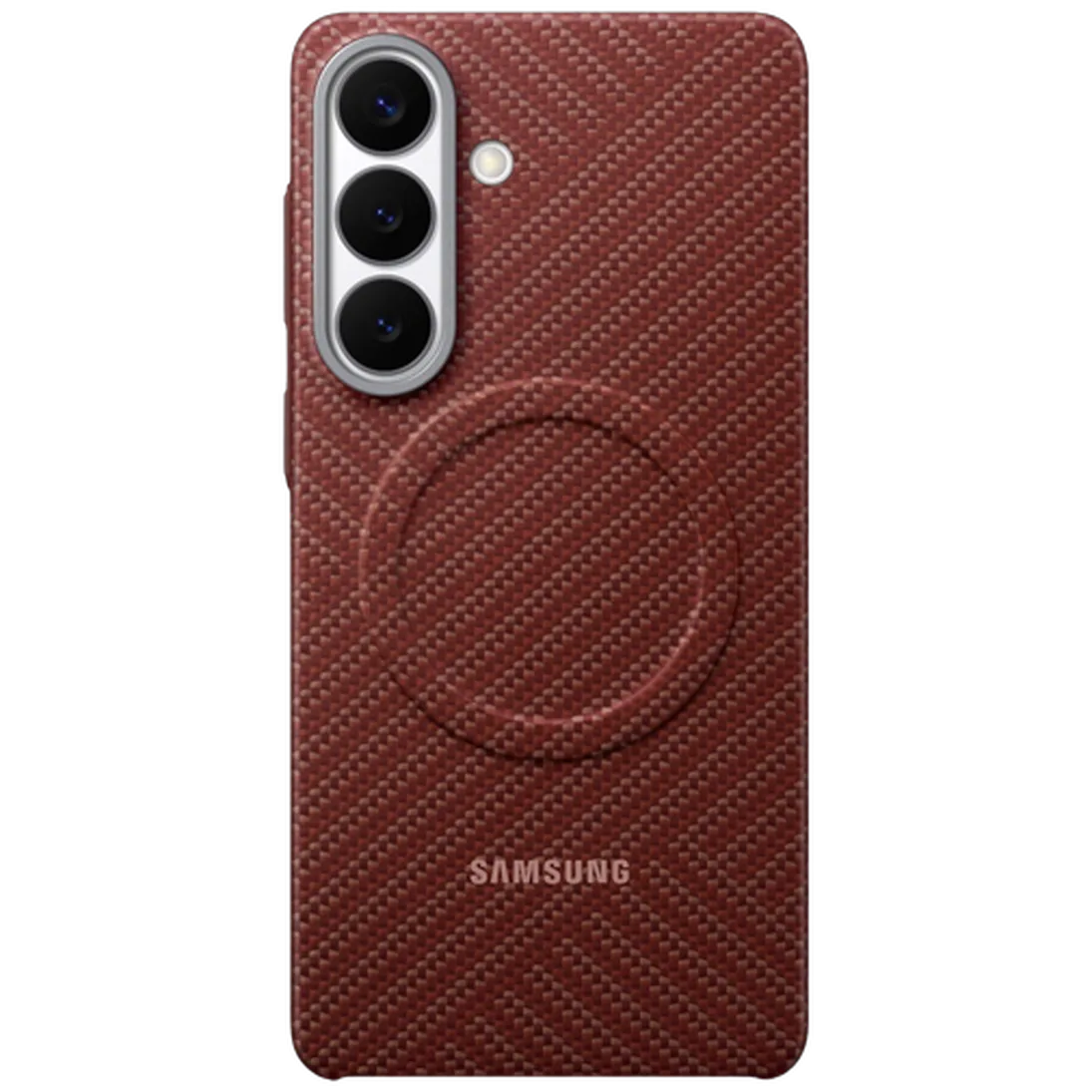 Samsung Samsung Galaxy S26+ Carbon Back Cover - Koraalrood Magnetisch