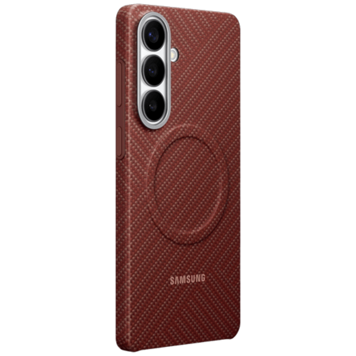 Samsung Samsung Galaxy S26+ Carbon Back Cover - Koraalrood Magnetisch