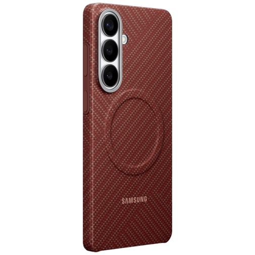 Samsung Samsung Galaxy S26+ Carbon Back Cover - Koraalrood Magnetisch