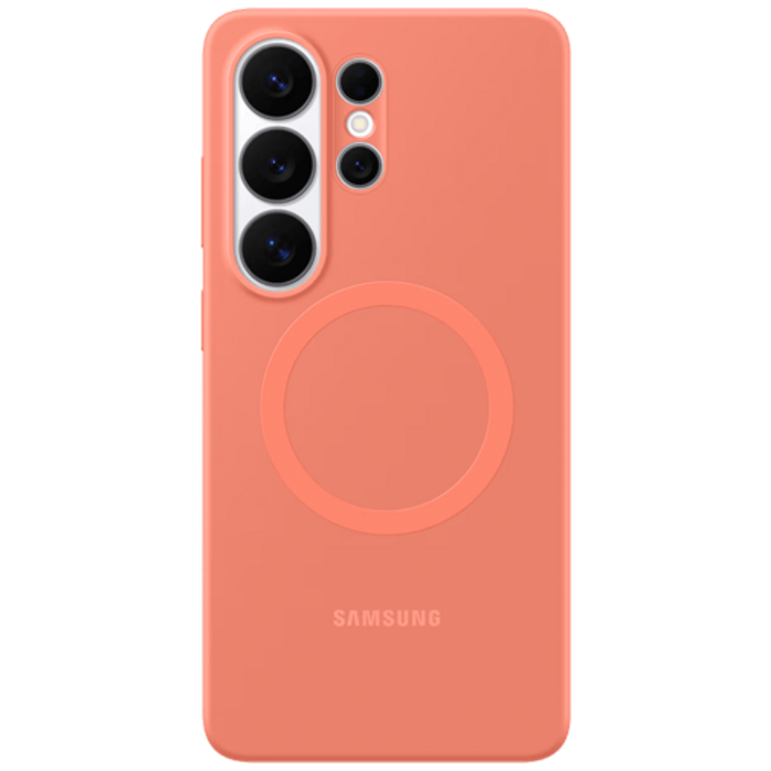 Samsung Samsung Galaxy S26 Ultra Siliconen Back Cover Magnetisch Rood