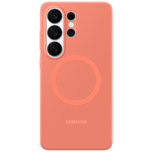 Samsung Samsung Galaxy S26 Ultra Siliconen Back Cover Magnetisch Rood