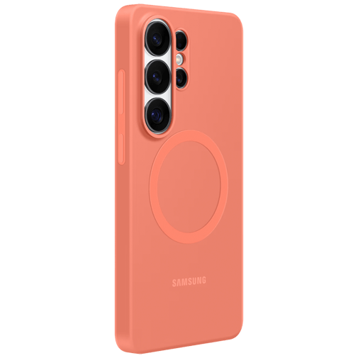 Samsung Samsung Galaxy S26 Ultra Siliconen Back Cover Magnetisch Rood