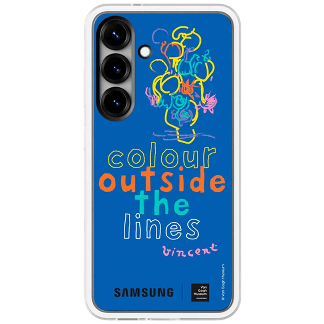 Samsung Samsung Galaxy S25 Flipsuit Case Van Gogh Flower Back Cover