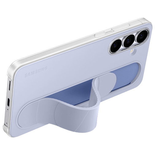 Samsung Samsung Galaxy S25 FE Standing Grip Siliconen Back Cover - Lichtblauw