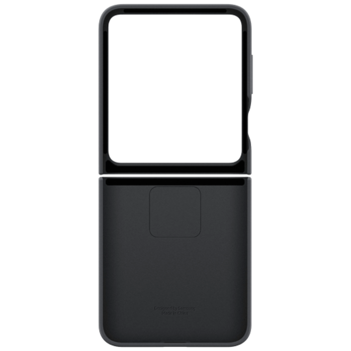 Samsung Samsung Siliconen Back Cover met Ring Zwart Galaxy Z Flip 6 / Flip 7 FE