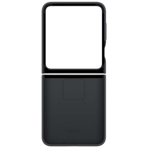 Samsung Samsung Siliconen Back Cover met Ring Zwart Galaxy Z Flip 6 / Flip 7 FE