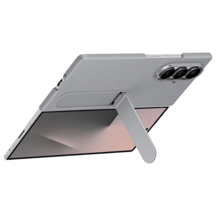 Samsung Samsung Standing Siliconen Back Cover Grijs voor Galaxy Z Fold 7