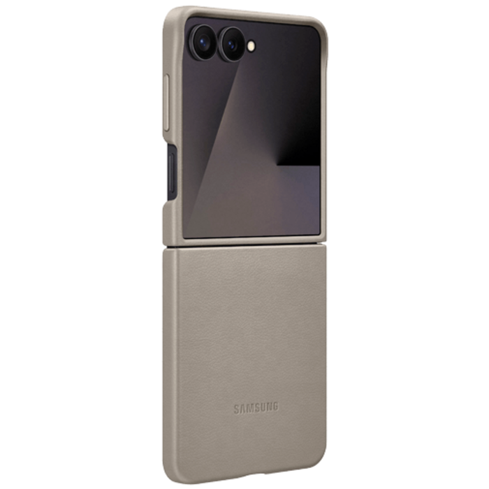 Samsung Samsung Galaxy Z Flip 7 Kindsuit PU-Lederen Back Cover - Grijs