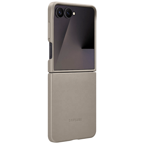 Samsung Samsung Galaxy Z Flip 7 Kindsuit PU-Lederen Back Cover - Grijs