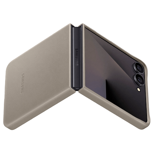 Samsung Samsung Galaxy Z Flip 7 Kindsuit PU-Lederen Back Cover - Grijs