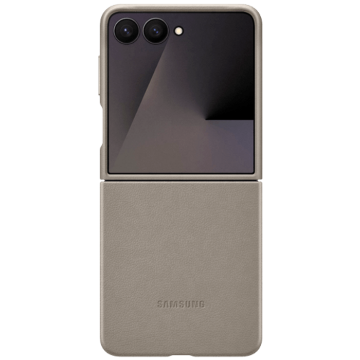 Samsung Samsung Galaxy Z Flip 7 Kindsuit PU-Lederen Back Cover - Grijs