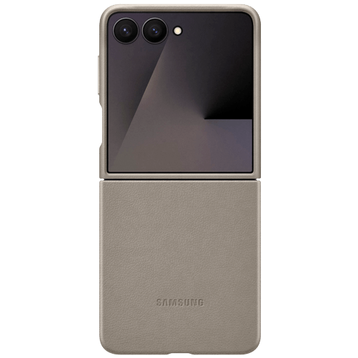 Samsung Samsung Galaxy Z Flip 7 Kindsuit PU-Lederen Back Cover - Grijs