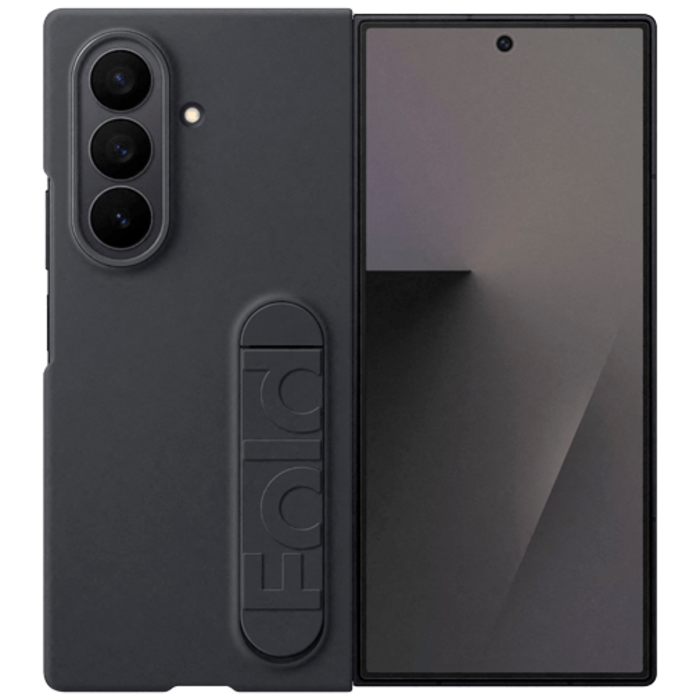 Samsung Samsung Standing Siliconen Back Cover Zwart - Galaxy Z Fold 7