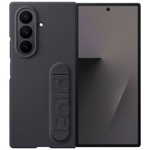 Samsung Samsung Standing Siliconen Back Cover Zwart - Galaxy Z Fold 7
