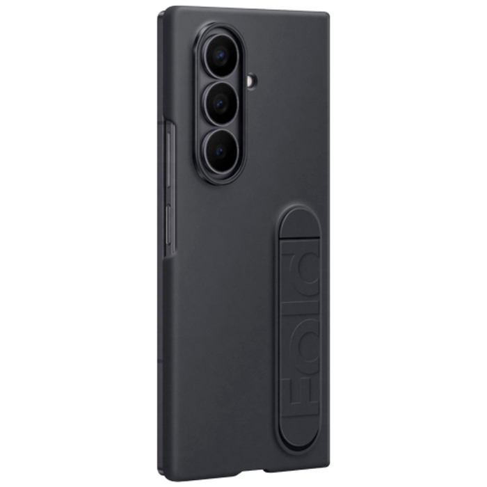 Samsung Samsung Standing Siliconen Back Cover Zwart - Galaxy Z Fold 7