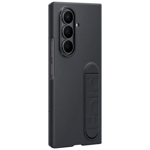 Samsung Samsung Standing Siliconen Back Cover Zwart - Galaxy Z Fold 7