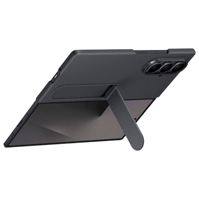 Samsung Samsung Standing Siliconen Back Cover Zwart - Galaxy Z Fold 7