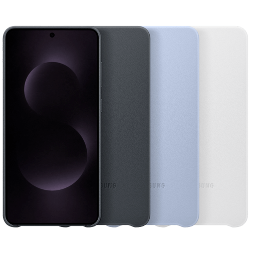 Samsung Samsung Kindsuit PU-leer Back Cover Zwart voor Galaxy S25 Edge