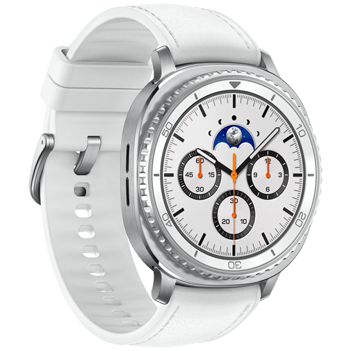 Samsung Samsung Galaxy Watch 8 Classic 46mm Smartwatch - Zilver (Witte Band)
