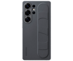 Samsung Samsung Standing Grip Siliconen Back Cover Zwart (Galaxy S25 Ultra)