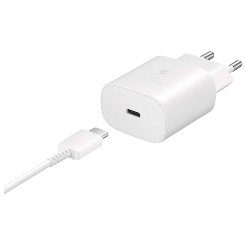 Samsung Samsung EP-TA800 USB-C Snellader 25W met USB-C Kabel (1m) - Wit