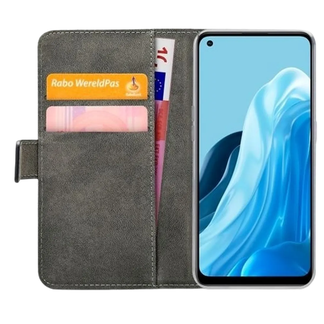 Mobilize Mobilize PU-Leren Book Case Zwart voor Oppo Reno7 Lite / Reno8 Lite 5G