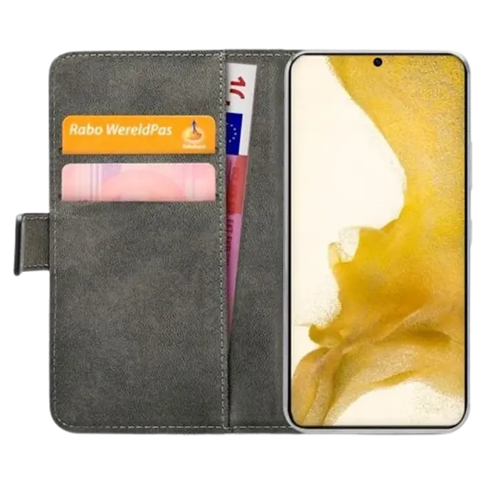 Mobilize Mobilize Classic Gelly Wallet Book Case voor Samsung Galaxy S22 5G - Zwart