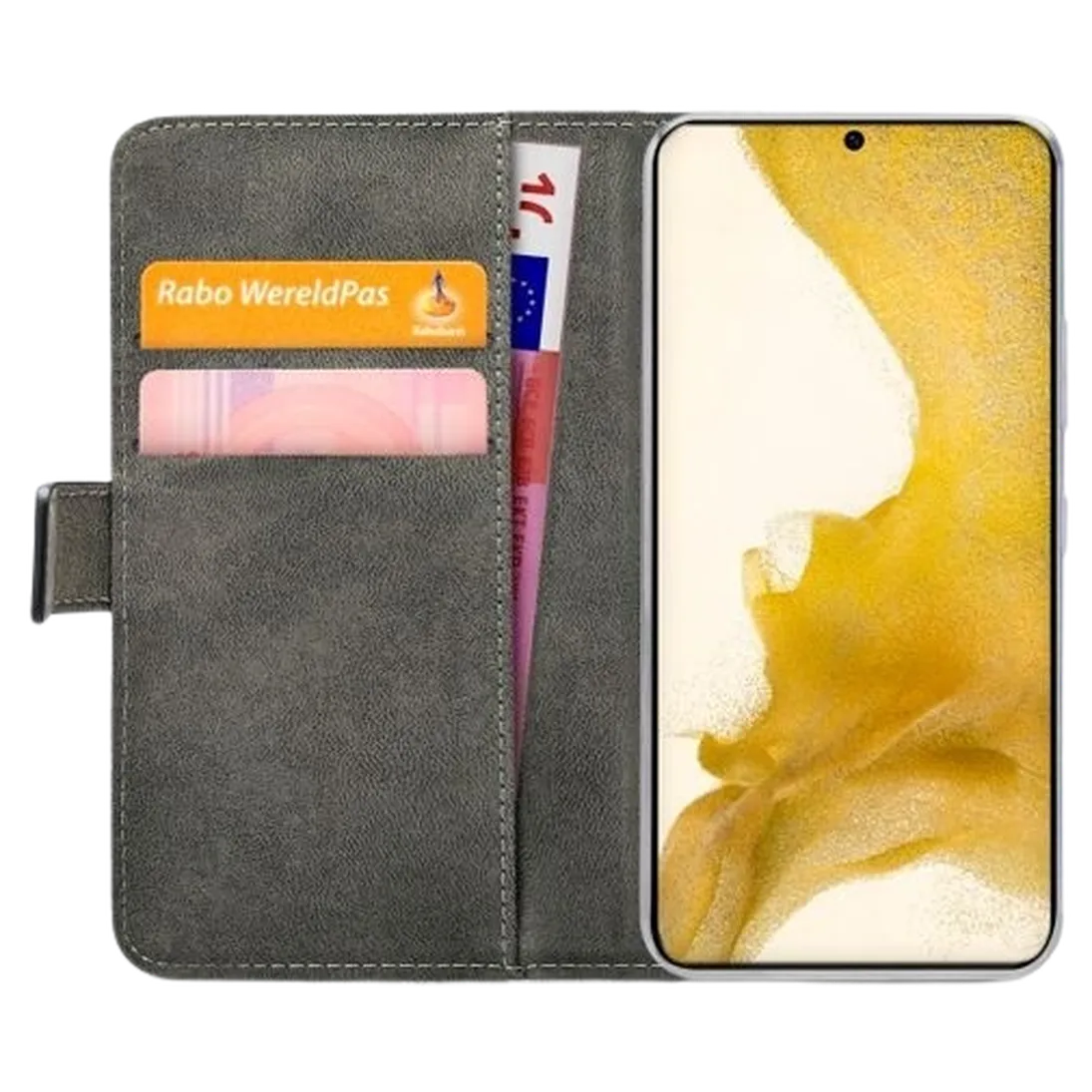 Mobilize Mobilize Classic Gelly Wallet Book Case voor Samsung Galaxy S22 5G - Zwart