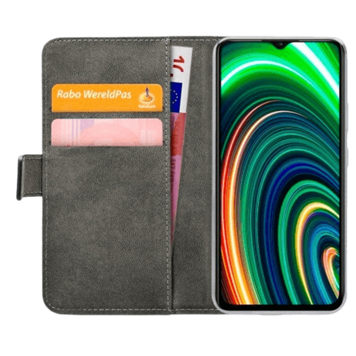 Mobilize Mobilize Classic Gelly Wallet Book Case Realme C25Y - Zwart