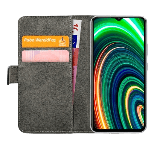 Mobilize Mobilize Classic Gelly Wallet Book Case Realme C25Y - Zwart