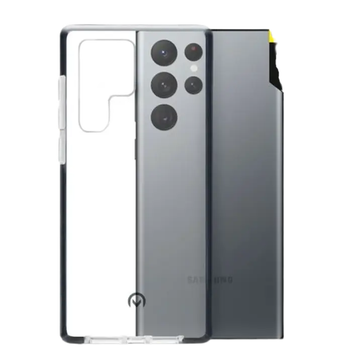 Mobilize Mobilize Shatterproof TPU Back Cover Samsung Galaxy S22 Ultra 5G - Zwart/Transp.