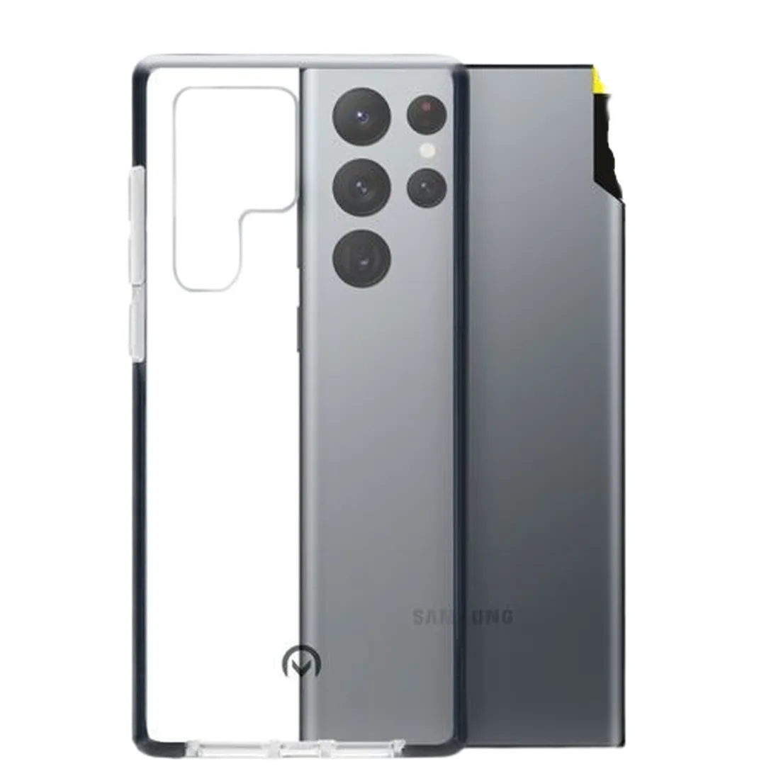 Mobilize Mobilize Shatterproof TPU Back Cover Samsung Galaxy S22 Ultra 5G - Zwart/Transp.