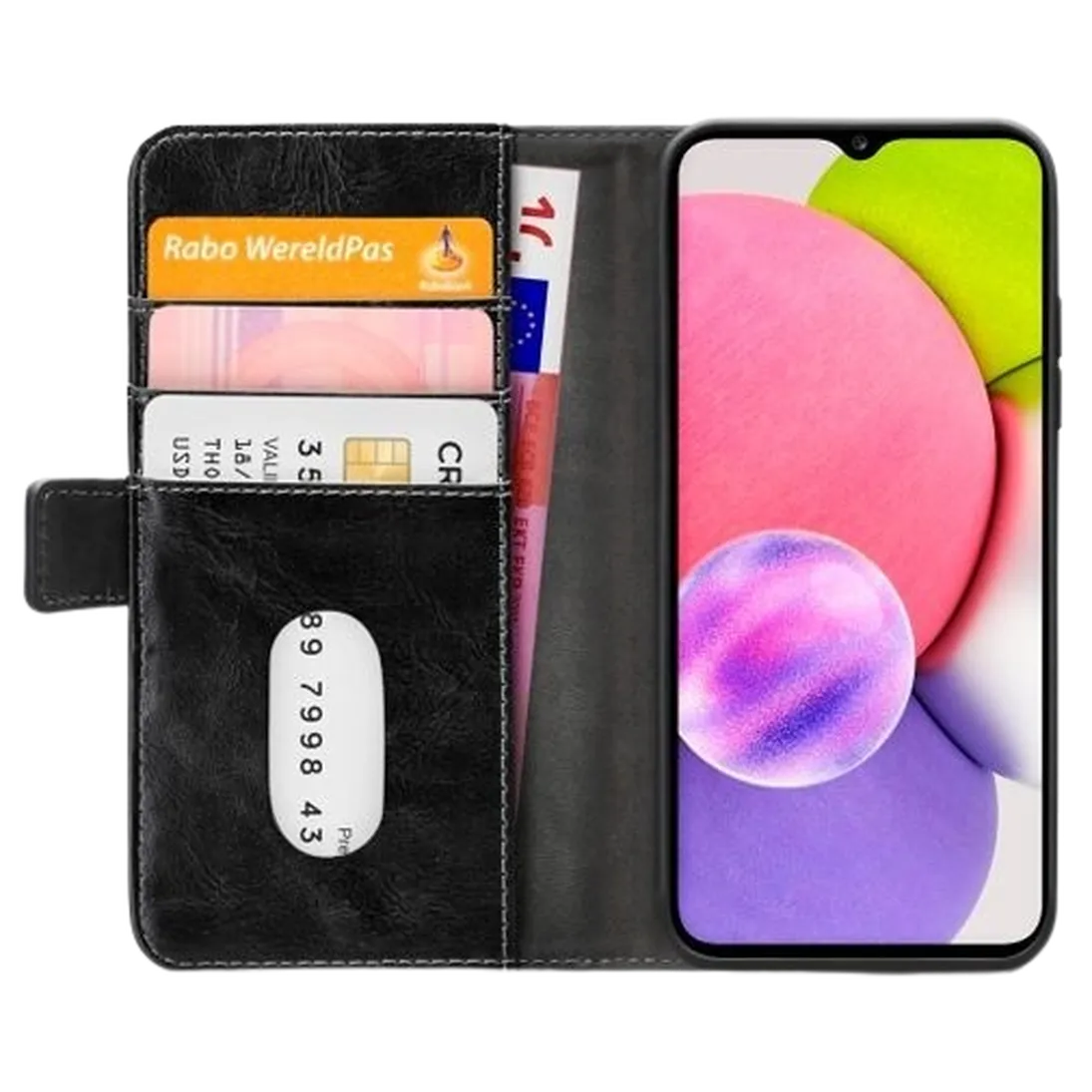 Mobilize Mobilize Elite Gelly Wallet Book Case Samsung Galaxy A03s - Zwart
