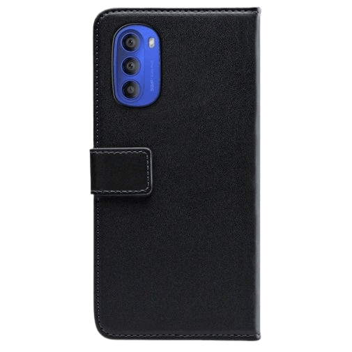 Mobilize Mobilize Classic Gelly Wallet Book Case Motorola Moto G51 5G - Zwart