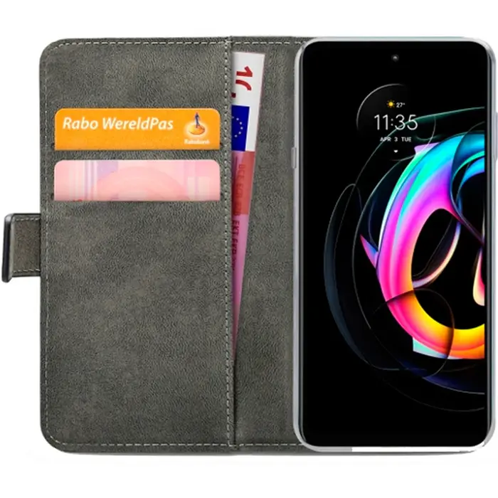 Mobilize Mobilize Classic Gelly Wallet Book Case Motorola Edge 20 Lite - Zwart